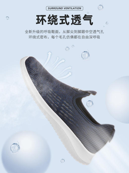 回力男鞋中老年爸爸鞋子一脚蹬网鞋透气健步老人鞋夏老北京布鞋男WXY(JS)-0587 商品图3
