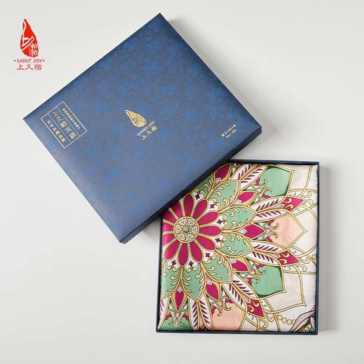 SAINTJOY/上久楷 真丝方巾   翼马花间   FJS22026 商品图14