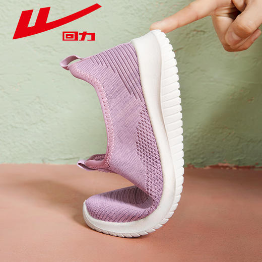 回力一脚蹬女鞋妈妈夏季单鞋子镂空透气软底防滑休闲运动平底网鞋0434 商品图0