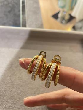 Pacharee - Moss pearl danging earrings