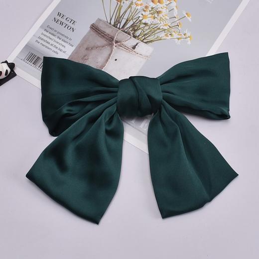 【清仓捡漏19.9元4个】超大黑色蝴蝶结发夹日系大人儿童缎面红色发卡后脑勺弹簧夹子头饰 商品图14