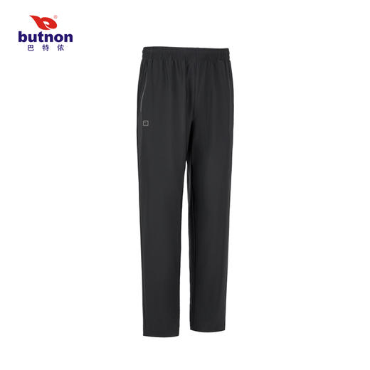 3232巴特侬（butnon）运动裤女子春夏休闲裤子梭织跑步长裤凉爽透气黑色基础款 商品图0