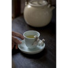 【日用百货】-宜室茶话 汝窑创意手工捏花茶杯 商品缩略图1