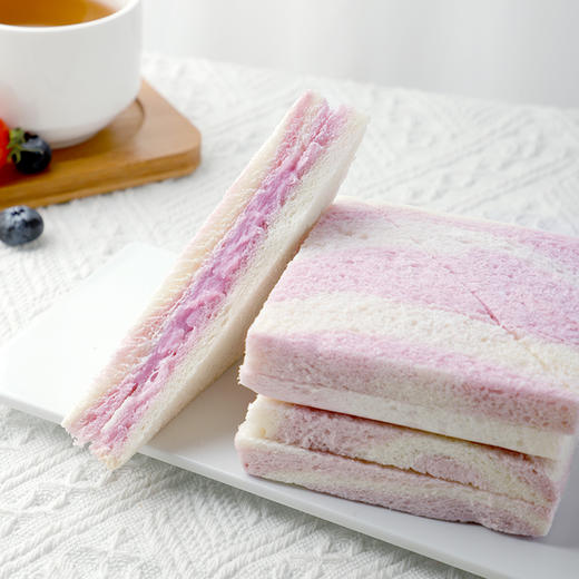 【推荐】真芋泥无边吐司，加厚夹心 松软醇香 早餐面包 商品图1