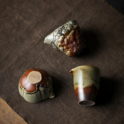 仿古手工柴烧公道杯陶瓷大容量均茶器茶海均杯家用胎厚釉功夫茶具 商品图1