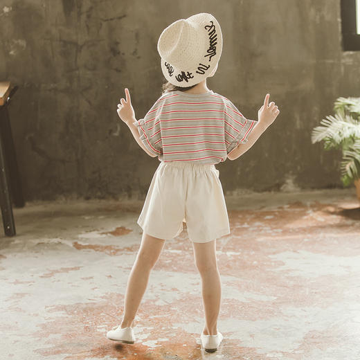 【服装鞋包】新款时髦韩版薄款时尚超洋气中大童夏季套装 商品图3