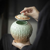 【日用百货】-宜室茶话 青瓷浮雕陶瓷茶叶罐 商品缩略图1