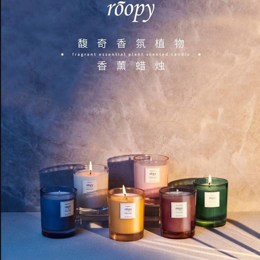 润培roopy香薰蜡烛无烟熏香持久香氛节日礼物室内卧室北欧家用 商品图0