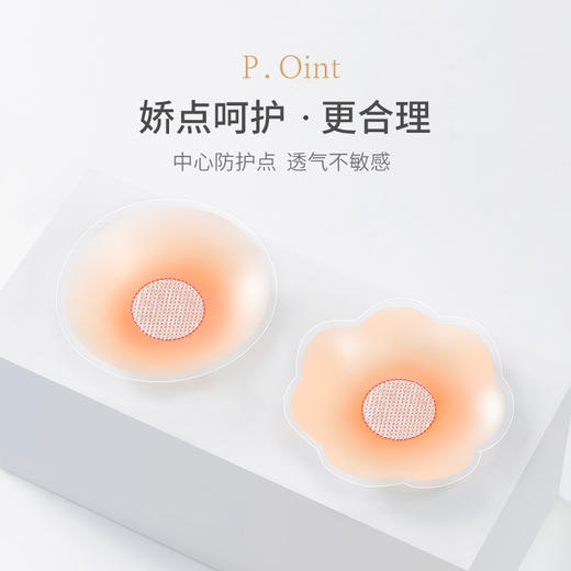 【满足你的小心机！硅胶隐形胸贴小胸吊带防凸点】防水防汗柔软细腻，隐形防凸轻薄无感，透气不敏感，用乳头贴婚纱用防走光硅胶乳贴粉丝专属 商品图2
