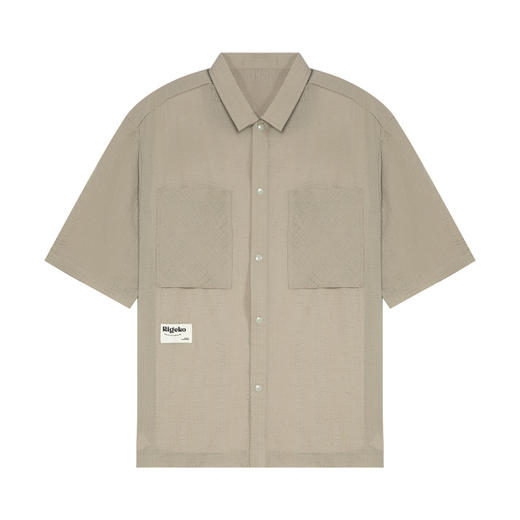 【断码清仓】HX 夏季套装翻领短袖衬衫/Z001320009101 商品图0