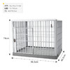【宠物用品】-分离式狗笼带厕所塑料室内宠物笼带天窗可移动 商品缩略图6