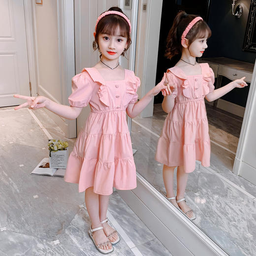 【服装鞋包】新款韩版小女孩洋气公主裙儿童短袖裙子 商品图1