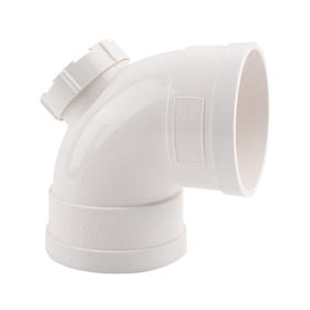 PVC排水系列90°弯头(带检)