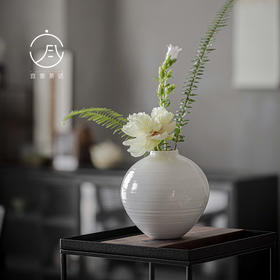 【日用百货】-宜室茶话日式侘寂风陶瓷花瓶茶空间花器摆件