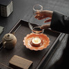 【日用百货】-宜室茶话 茶空间手绘陶瓷烛台玻璃灯罩 商品缩略图4