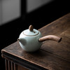 丰子汝窑 【天青侧把壶】泡茶单壶陶瓷大号开片可养木柄茶壶 商品缩略图2