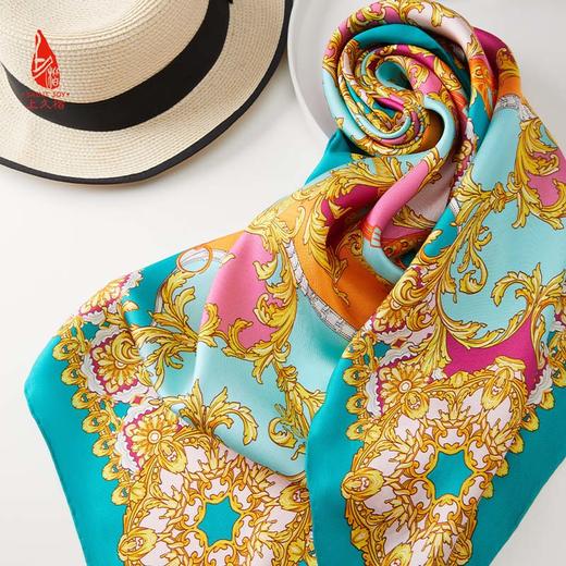 SAINTJOY/上久楷 真丝方巾   寻梦园  FJS22025 商品图2