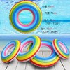夏之恋彩虹充气游泳圈儿童泳圈成人加厚充气救生圈浮力圈男女士腋下彩虹游泳圈多尺寸1个 商品缩略图2