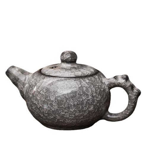 青瓷黑冰茶壶单个茶杯手工高端哥窑冰裂纹功夫茶具泡茶壶化冰 商品图3