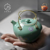 【日用百货】-宜室茶话 陶瓷手工铜提梁壶泡茶壶 商品缩略图0