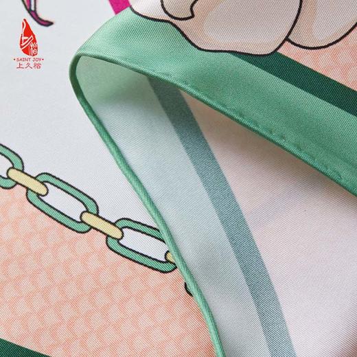 SAINTJOY/上久楷 真丝方巾   翼马花间   FJS22026 商品图11