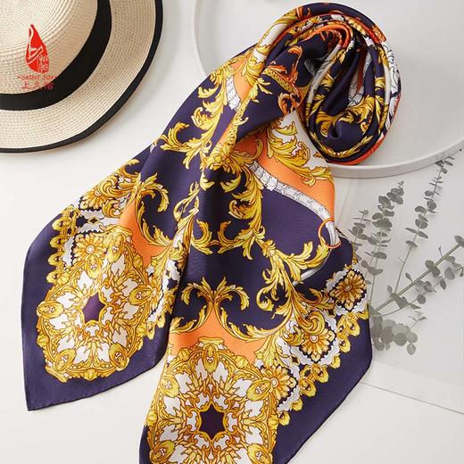 SAINTJOY/上久楷 真丝方巾   寻梦园  FJS22025 商品图12