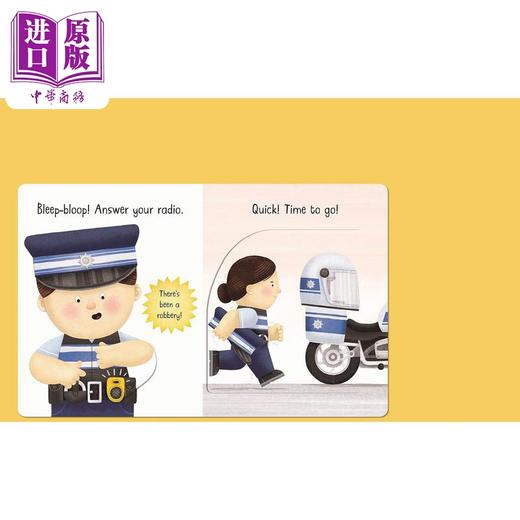 预售 【中商原版】Busy Day: Police Officer 小瓢虫职业机关书：警察 英文原版 进口图书 儿童绘本 幼儿图画书 精品绘本 亲子读物 商品图1