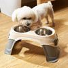 【宠物用品】-不锈钢宠物碗 狗狗猫咪喝水喂食双碗 商品缩略图0