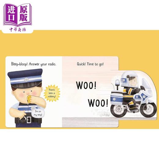 预售 【中商原版】Busy Day: Police Officer 小瓢虫职业机关书：警察 英文原版 进口图书 儿童绘本 幼儿图画书 精品绘本 亲子读物 商品图3