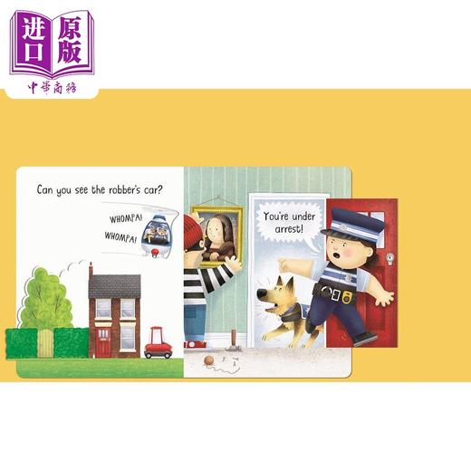 预售 【中商原版】Busy Day: Police Officer 小瓢虫职业机关书：警察 英文原版 进口图书 儿童绘本 幼儿图画书 精品绘本 亲子读物 商品图2