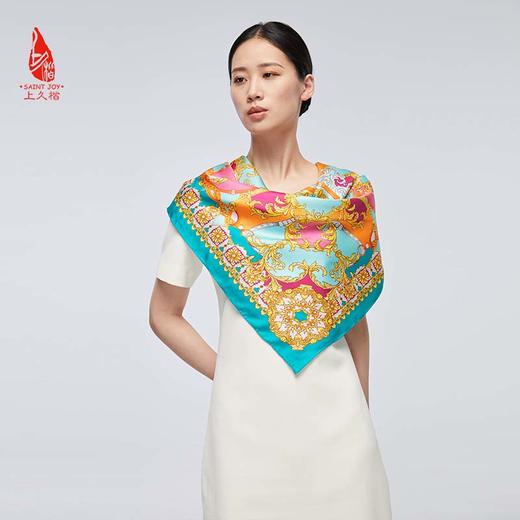 SAINTJOY/上久楷 真丝方巾   寻梦园  FJS22025 商品图0