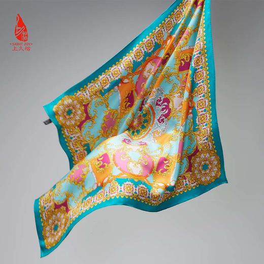 SAINTJOY/上久楷 真丝方巾   寻梦园  FJS22025 商品图4