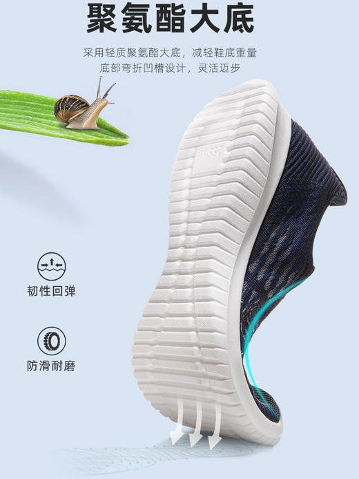 回力男鞋中老年爸爸鞋子一脚蹬网鞋透气健步老人鞋夏老北京布鞋男WXY(JS)-0587 商品图4