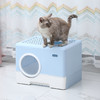 【宠物用品】-新款全封闭猫砂盆 照相机顶出式猫厕所 商品缩略图1