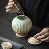 【日用百货】-宜室茶话 青瓷浮雕陶瓷茶叶罐 商品缩略图4
