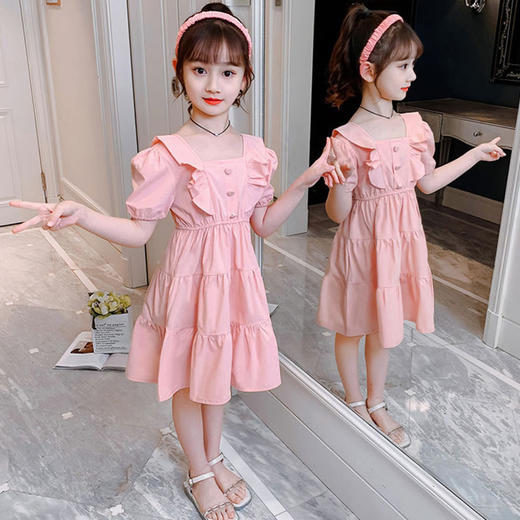 【服装鞋包】新款韩版小女孩洋气公主裙儿童短袖裙子 商品图3