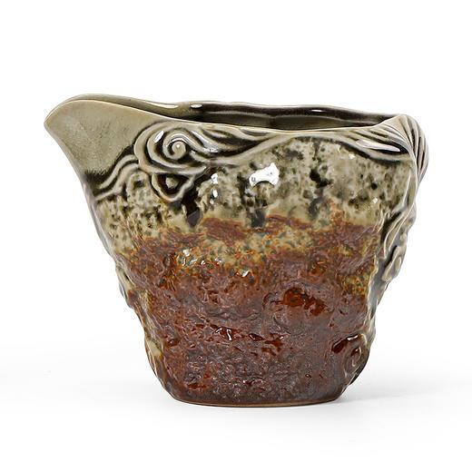 仿古手工柴烧公道杯陶瓷大容量均茶器茶海均杯家用胎厚釉功夫茶具 商品图3