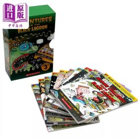 【中商原版】英文学乐黑潭小学第3套 21-30 盒装10册 Black Lagoon Collection Set 3 英文原版儿童章节书 故事小说小初文学