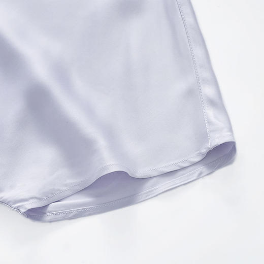 【竹纤维家居服】竹纤维家居服纯色情侣睡衣套装冰丝夏季短袖长裤凉感 商品图10