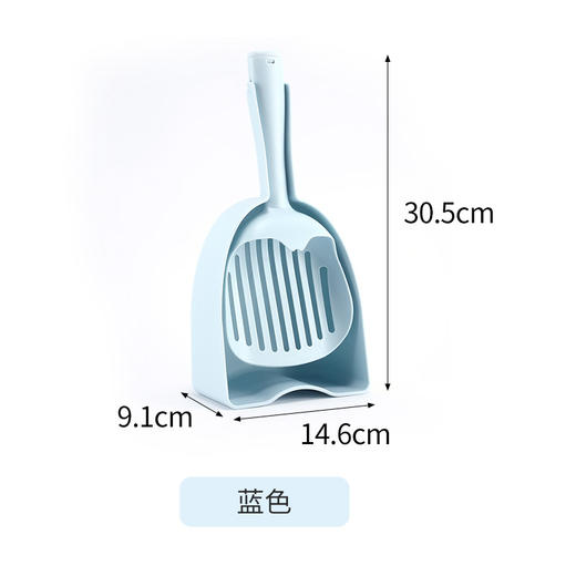 【宠物用品】-宠物猫砂铲大号镂空长柄大孔猫砂铲子 商品图4