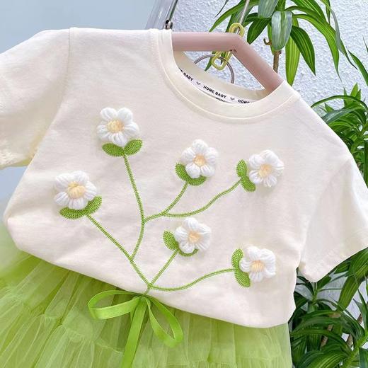 【捡漏价59.9元/2件】2023新款女童短袖，多种款式可选，夏季女宝宝，立体花朵T恤，儿童洋气夏装上衣-SH 商品图3