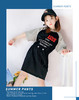 【服装鞋包】新款韩版女孩中长款网红时尚棉短袖t恤裙收腰连衣裙 商品缩略图2
