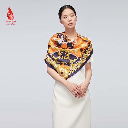 SAINTJOY/上久楷 真丝方巾   寻梦园  FJS22025 商品图8