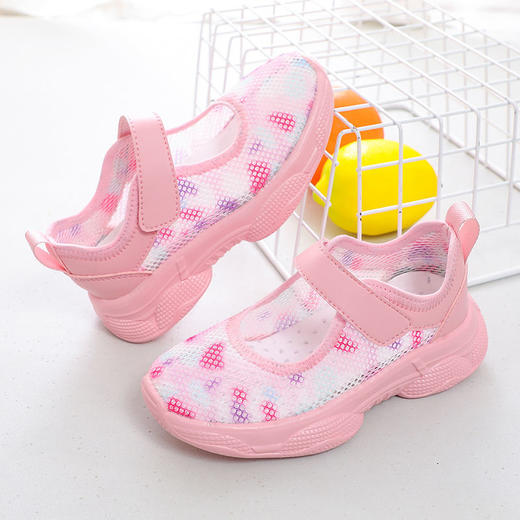 DD-女童鞋子夏季新款单鞋小女孩时尚休闲鞋子儿童镂空网鞋 商品图4