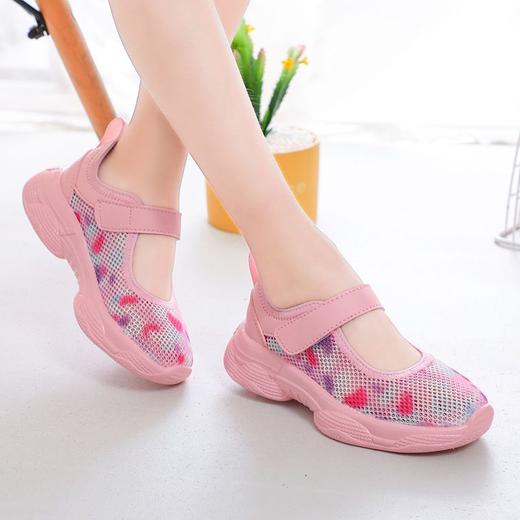 DD-女童鞋子夏季新款单鞋小女孩时尚休闲鞋子儿童镂空网鞋 商品图8