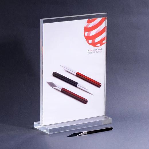 四象普洱茶刀紫檀 钛刀头 德国红点设计奖黑檀紫檀木柄手工高档茶刀 商品图13