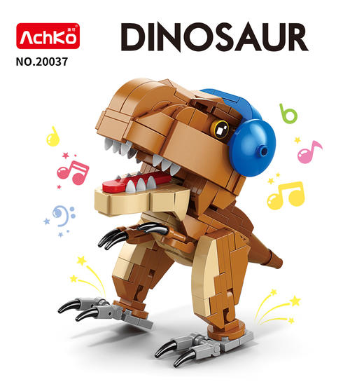 潮玩积木恐龙系列模型兼容乐高小颗粒儿童拼装礼物 商品图7