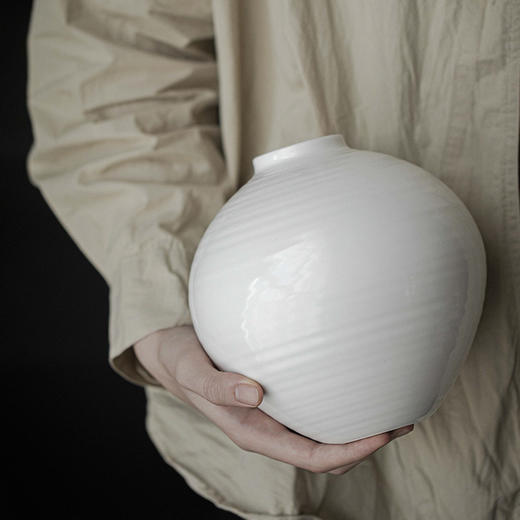 【日用百货】-宜室茶话日式侘寂风陶瓷花瓶茶空间花器摆件 商品图2