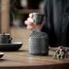 黑玄盘香炉家用室内书房茶道供佛焚陶瓷小香炉居家复古线香香薰炉 商品缩略图2