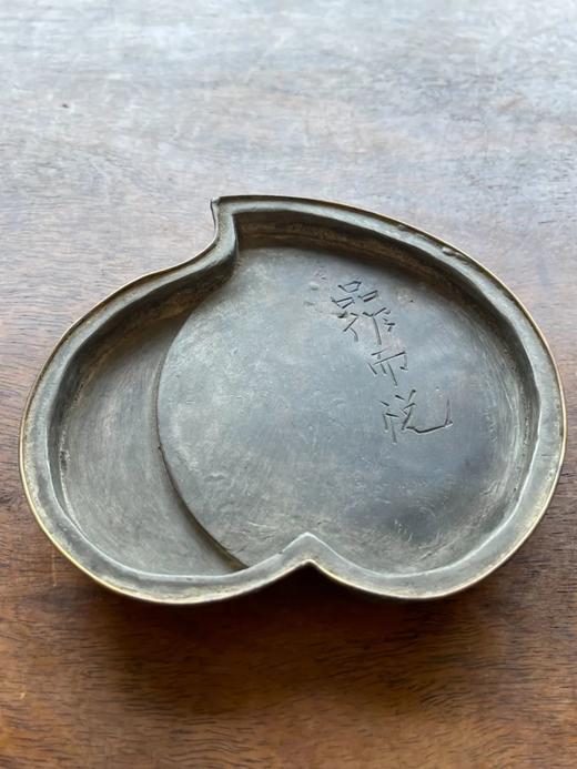 镶铜边锡质桃型笔舔洗，顺丰包邮 商品图11